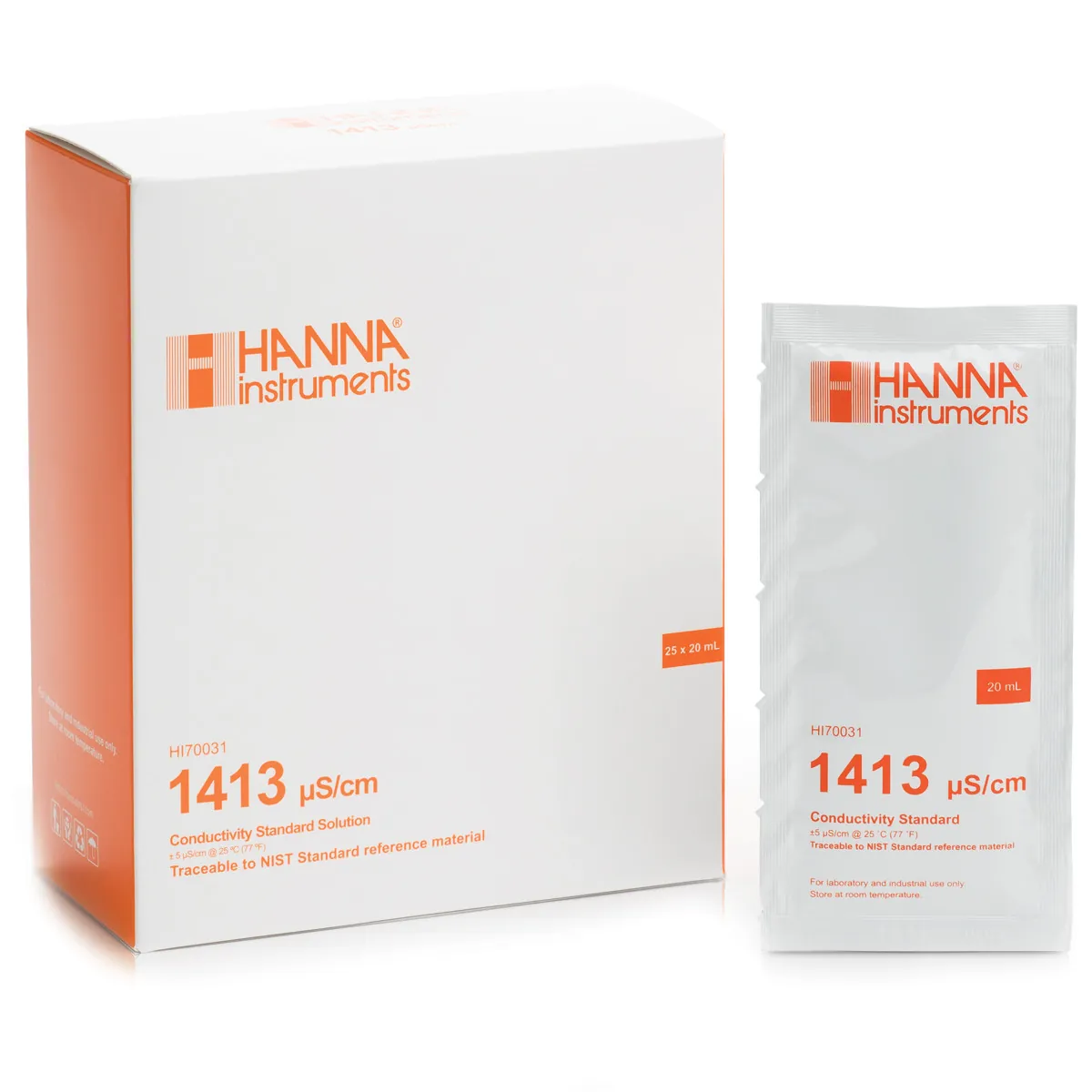 1413 µS/cm Conductivity Standard (25 x 20mL) — photographie principale