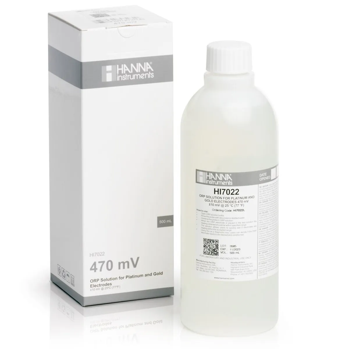 470 mV @ 25 ° C ORP Test Solution (500 mL) — main photograph