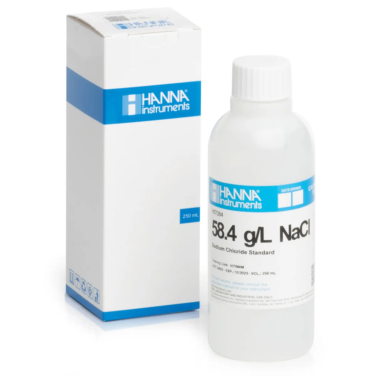 58.4 g/L NaCl Standard Solution (230 mL Bottle) — photographie principale