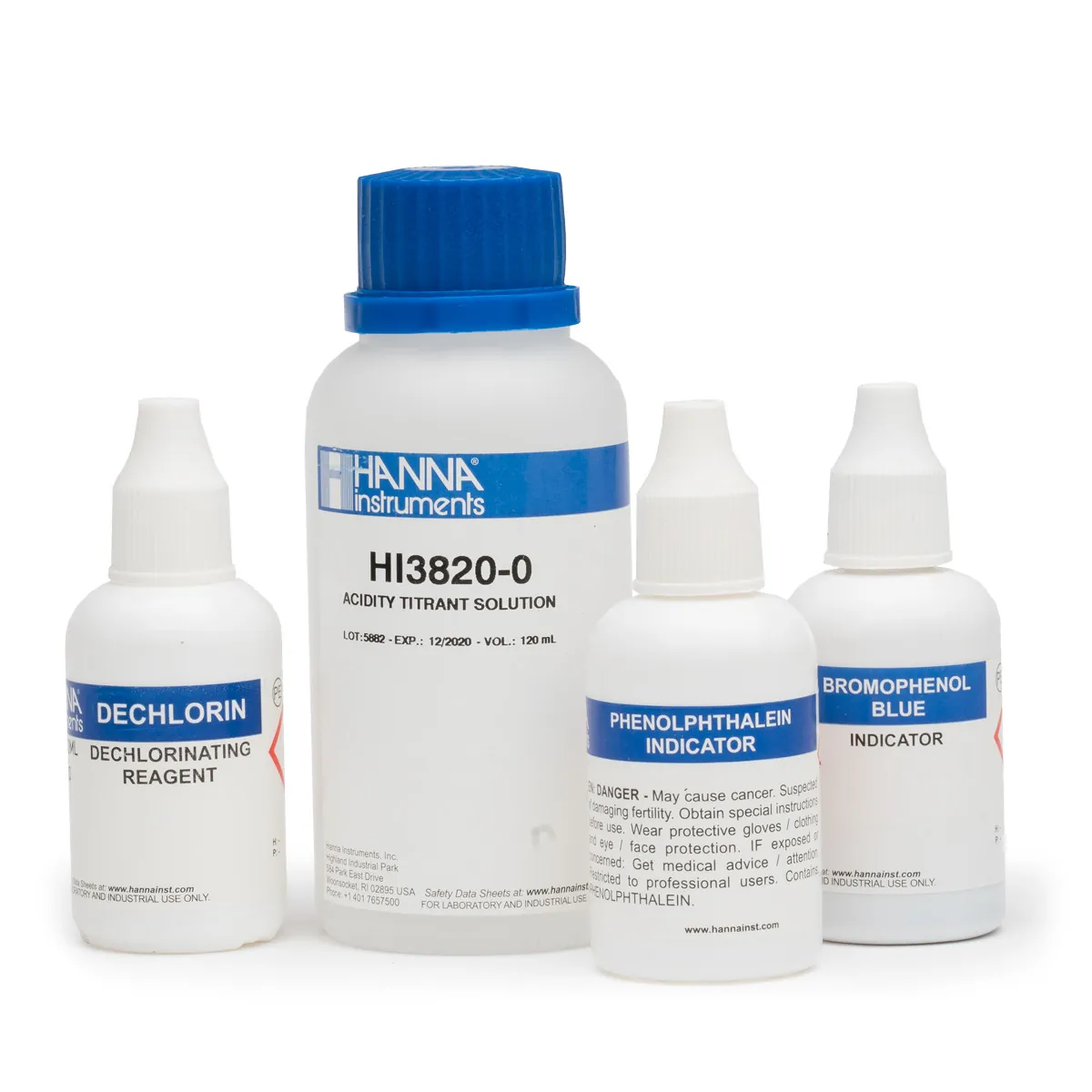 Acidity Chemical Test Kit Replacement Reagents (100 tests) — main photograph