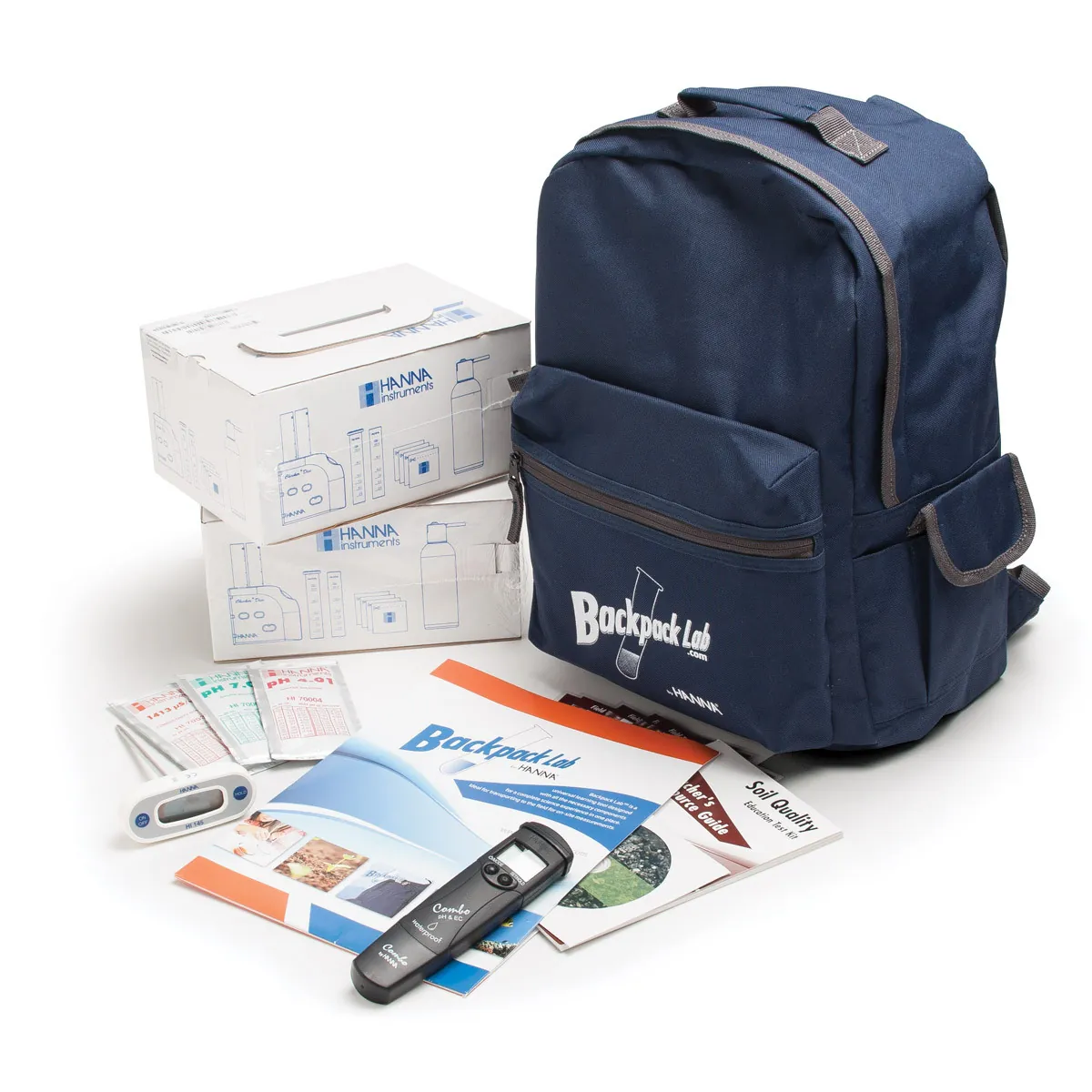 Backpack Lab Soil Quality Educational Test Kit — photographie principale
