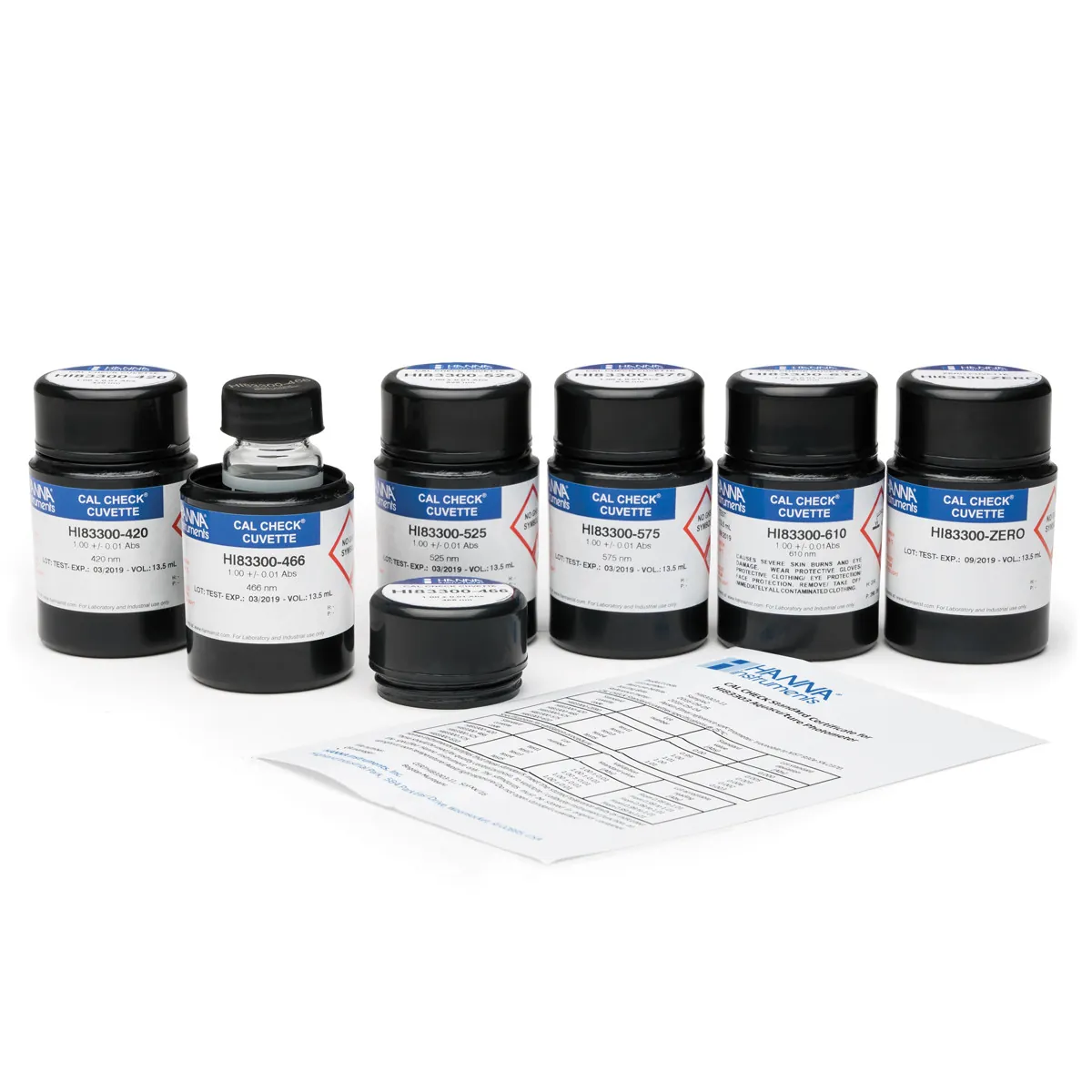 CAL Check Cuvette Kit for HI83303 Aquaculture Photometer — main photograph