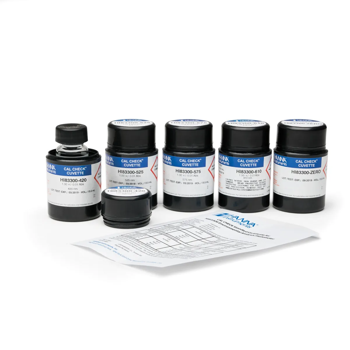CAL Check Cuvette Kit for HI83306 Environmental Analysis Photometer — photographie principale