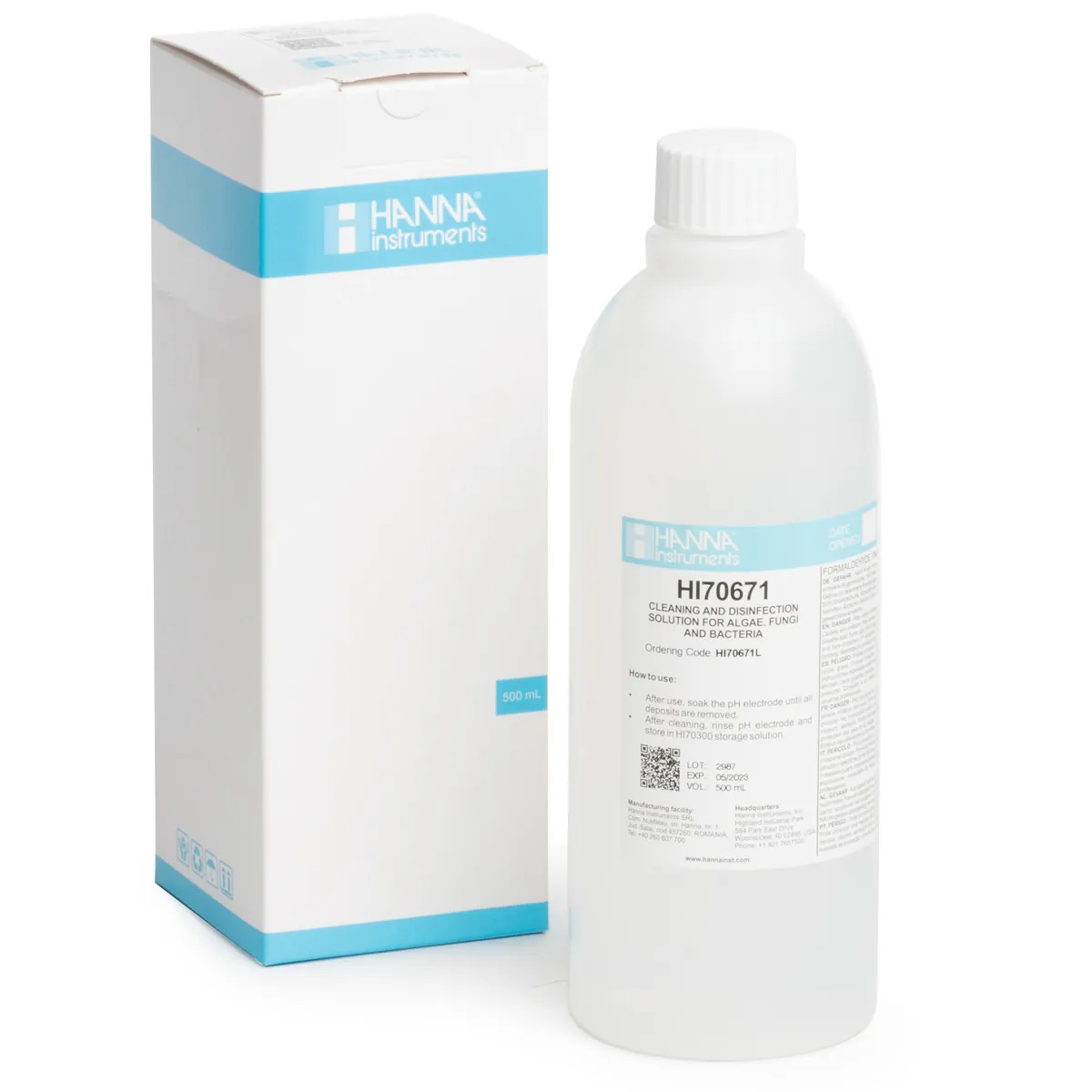 Cleaning & Disinfection Solution for Algae, Fungi and Bacteria (500 mL) — photographie principale