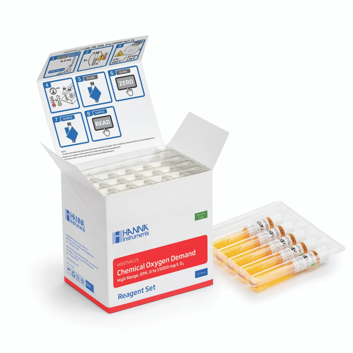 COD High Range Reagent Vials, Dichromate Method (25 tests) — photographie principale
