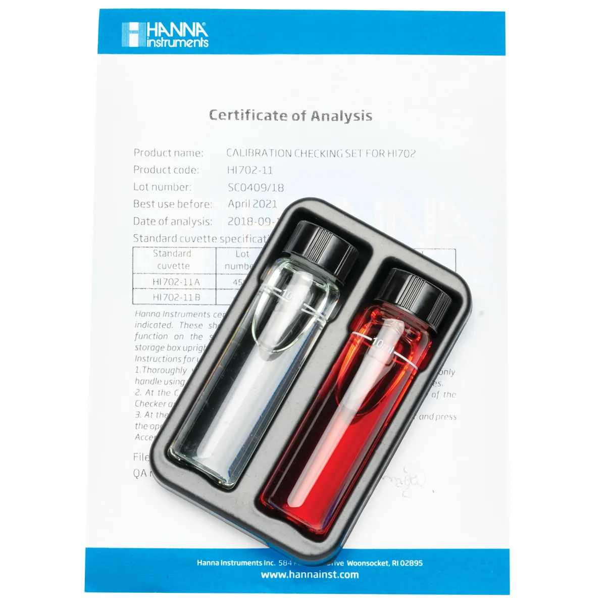 Copper High Range Checker® HC Calibration Check Set — main photograph