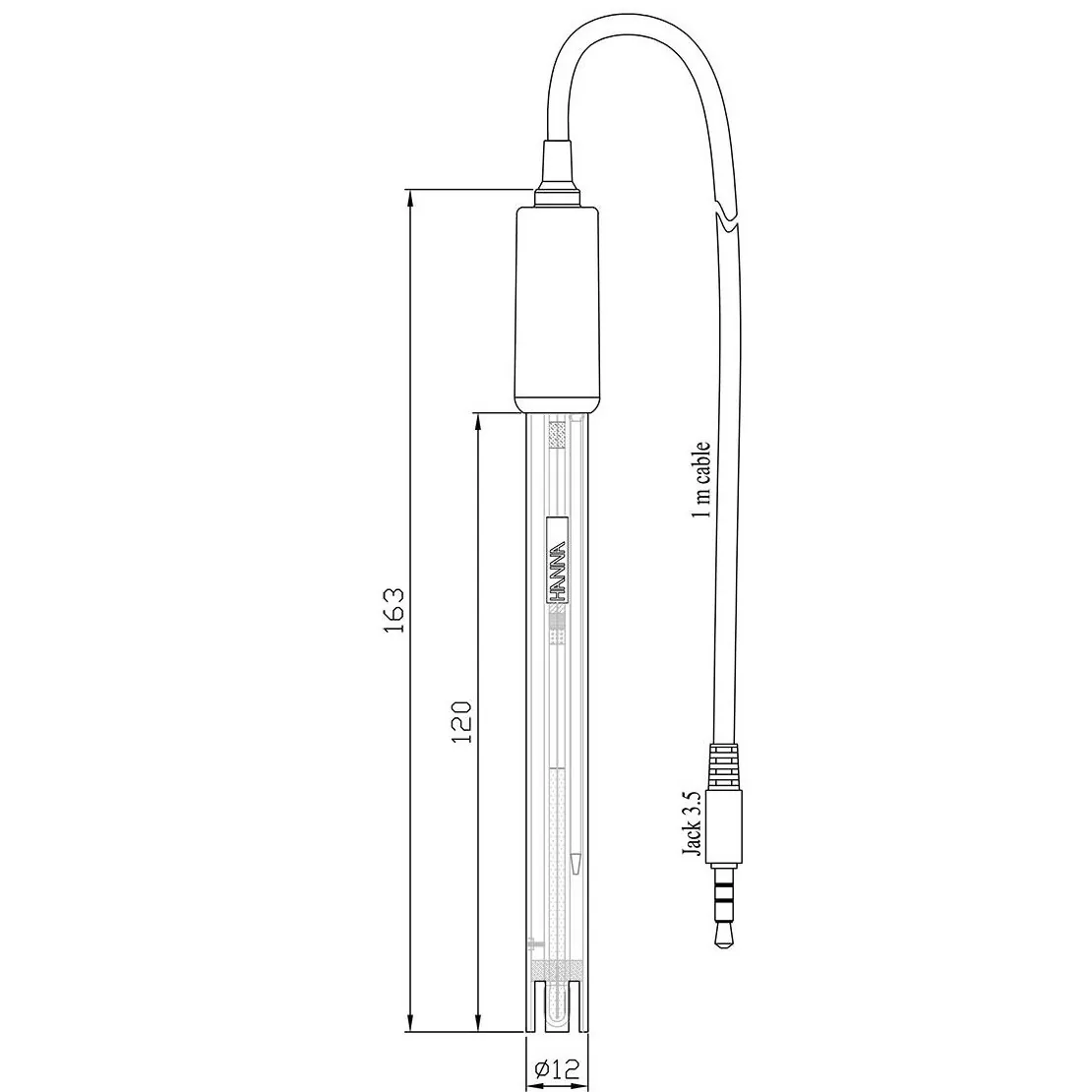Digital PEI Body pH Electrode for Field Applications — vue 2