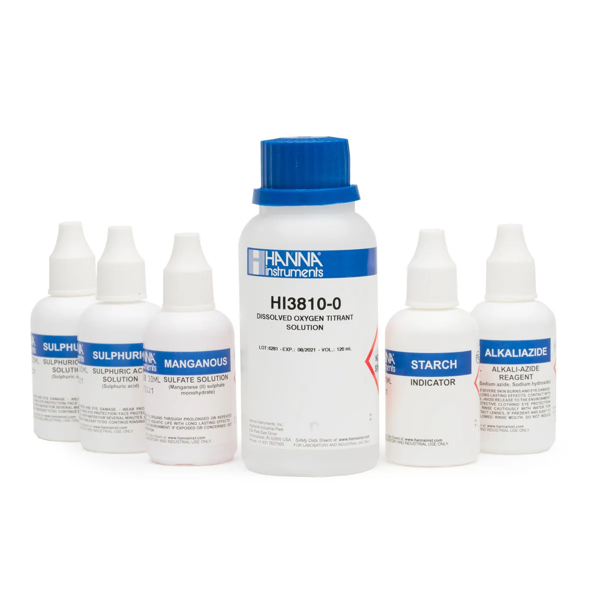 Dissolved Oxygen Chemical Test Kit Replacement Reagents (100 tests) — main photograph