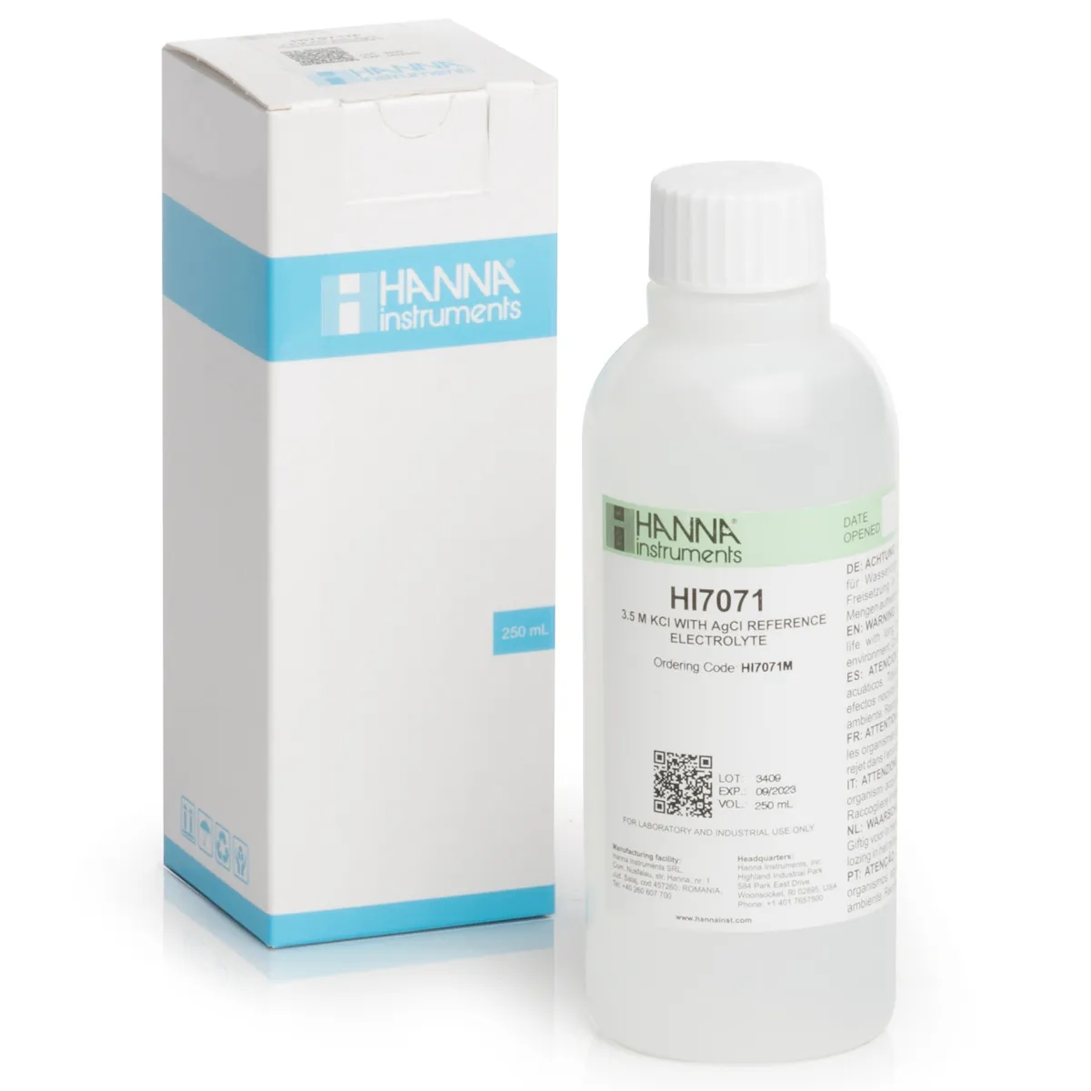 Electrolyte Fill Solution, 3.5M KCl + AgCl (230 mL) — photographie principale