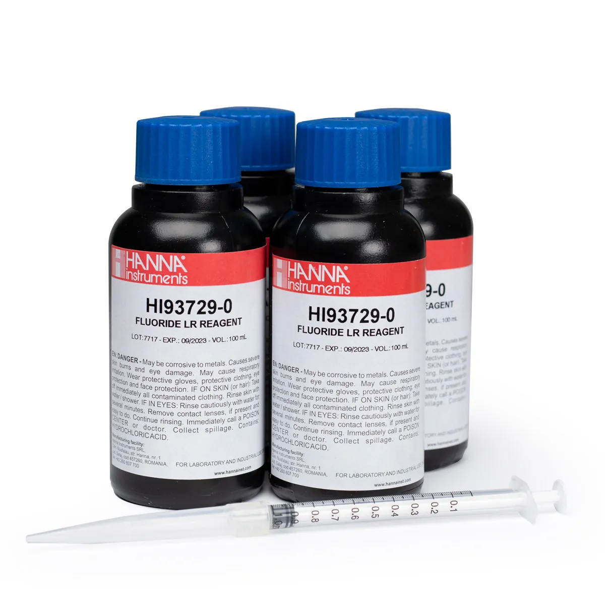 Fluoride Low Range Reagents (100 tests) — main photograph
