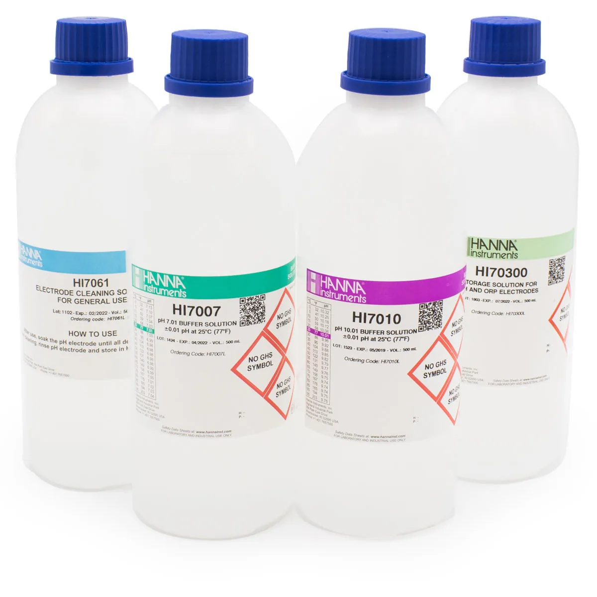 General pH Calibration Bundle, pH 7 & 10 (Bottles) — photographie principale