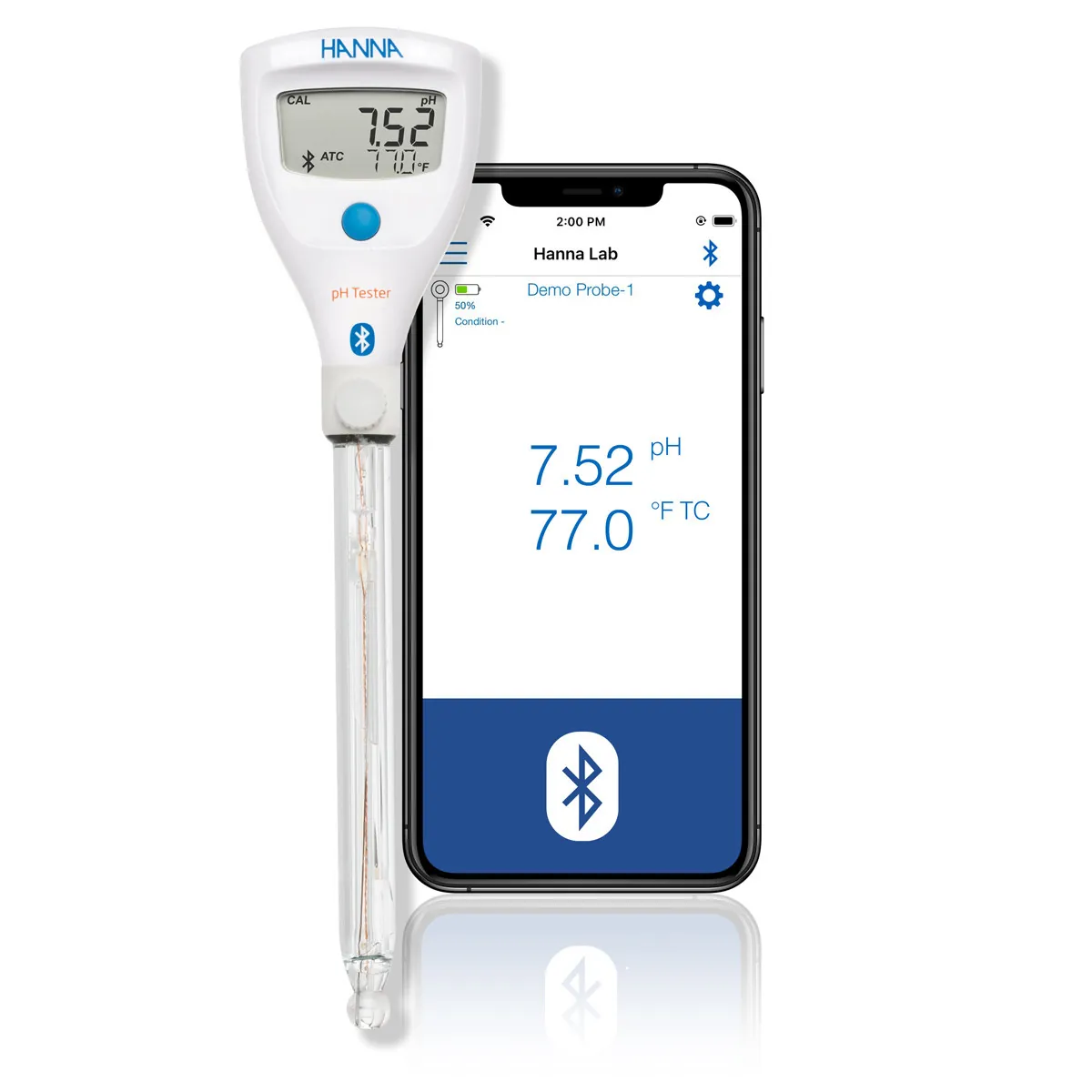 HALO2 Wireless Refillable pH Tester for Lab — photographie principale