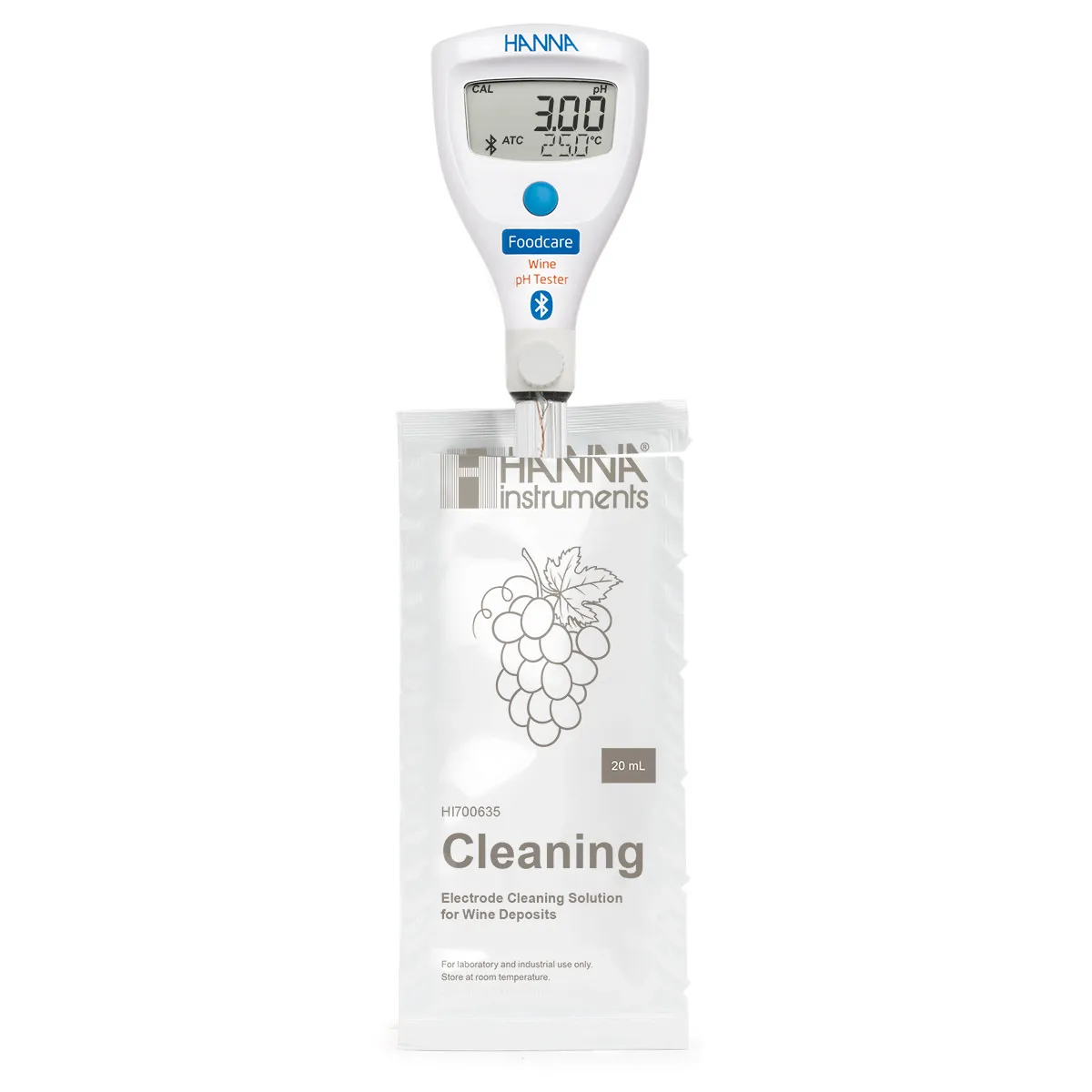 HALO2 Wireless Refillable pH Tester for Wine — vue 2