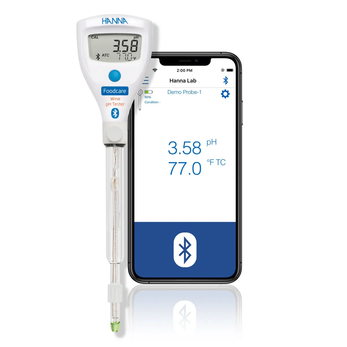 HALO2 Wireless Refillable pH Tester for Wine — photographie principale