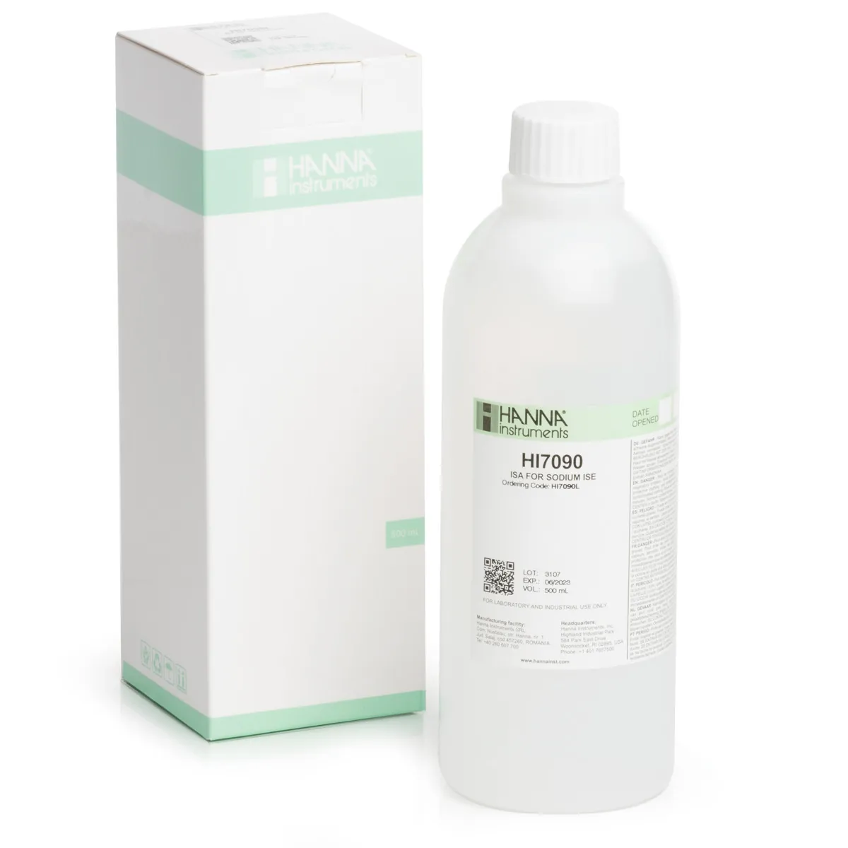 ISA Solution for Sodium ISE (500 mL) — main photograph