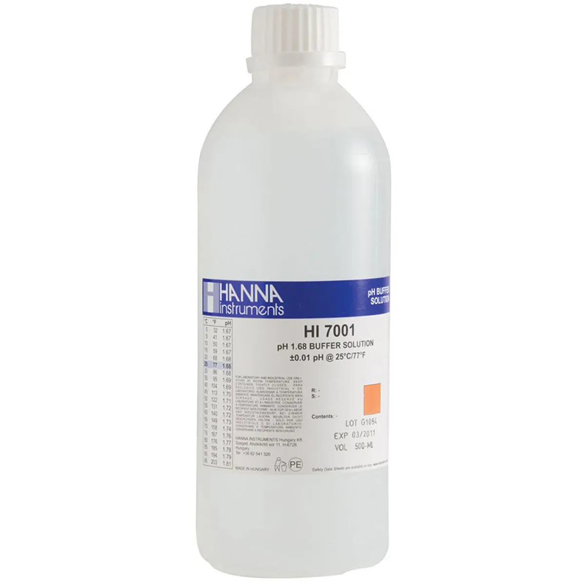 pH 1.68 Calibration Solution (500 mL) — photographie principale