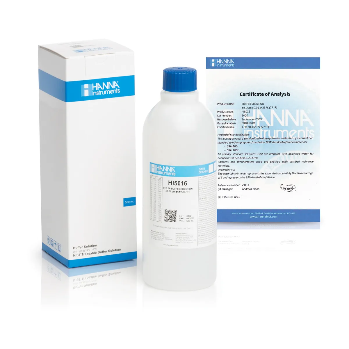 pH 1.68 Technical Calibration Buffer (500 mL) — main photograph