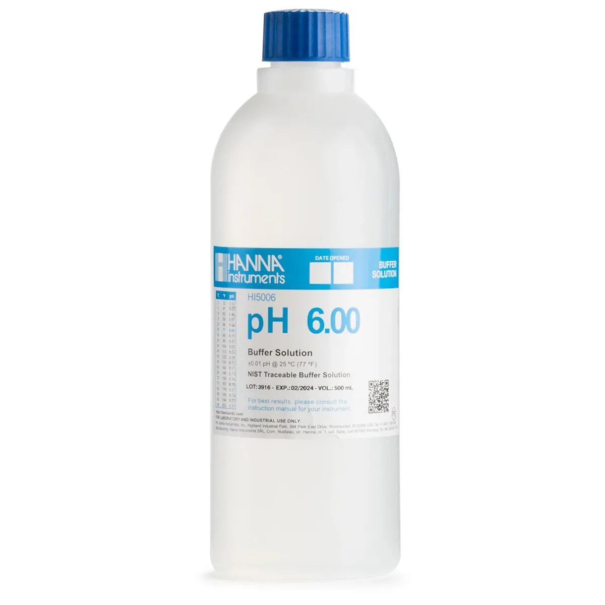 pH 6.00 Technical Calibration Buffer (500 mL) — photographie principale