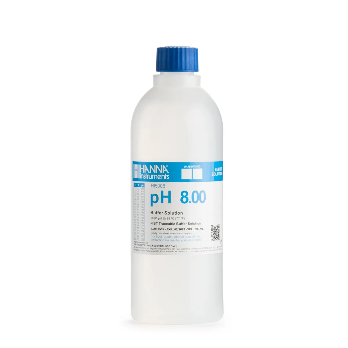 pH 8.00 Technical Calibration Buffer (500 mL) — vue 2