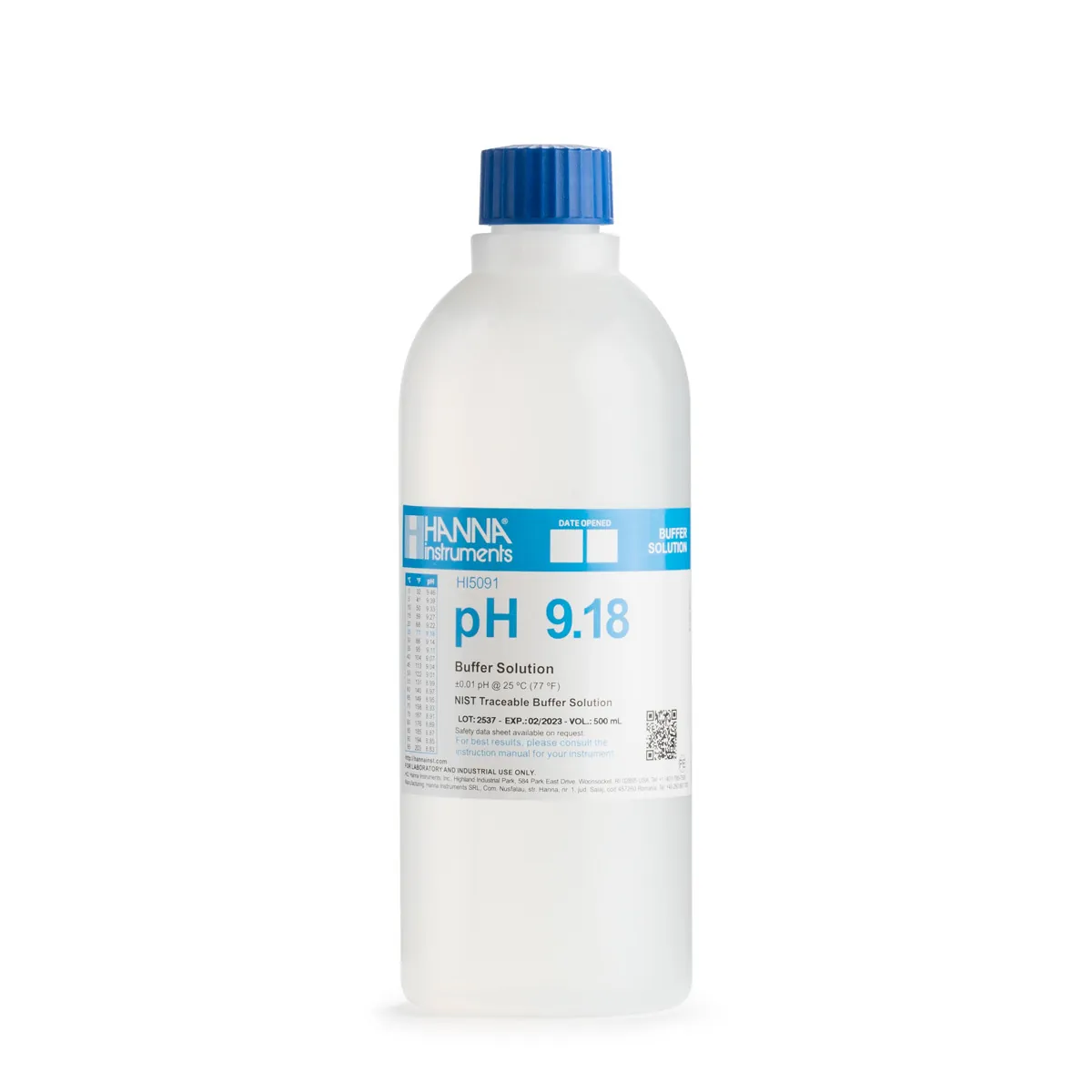 pH 9.18 Technical Calibration Buffer (500 mL) — view 2
