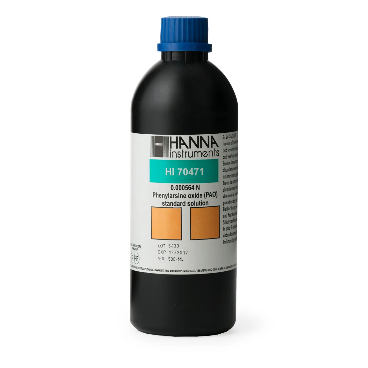 Phenylarsine Oxide (PAO) Solution (0.000564N), 500 mL — main photograph