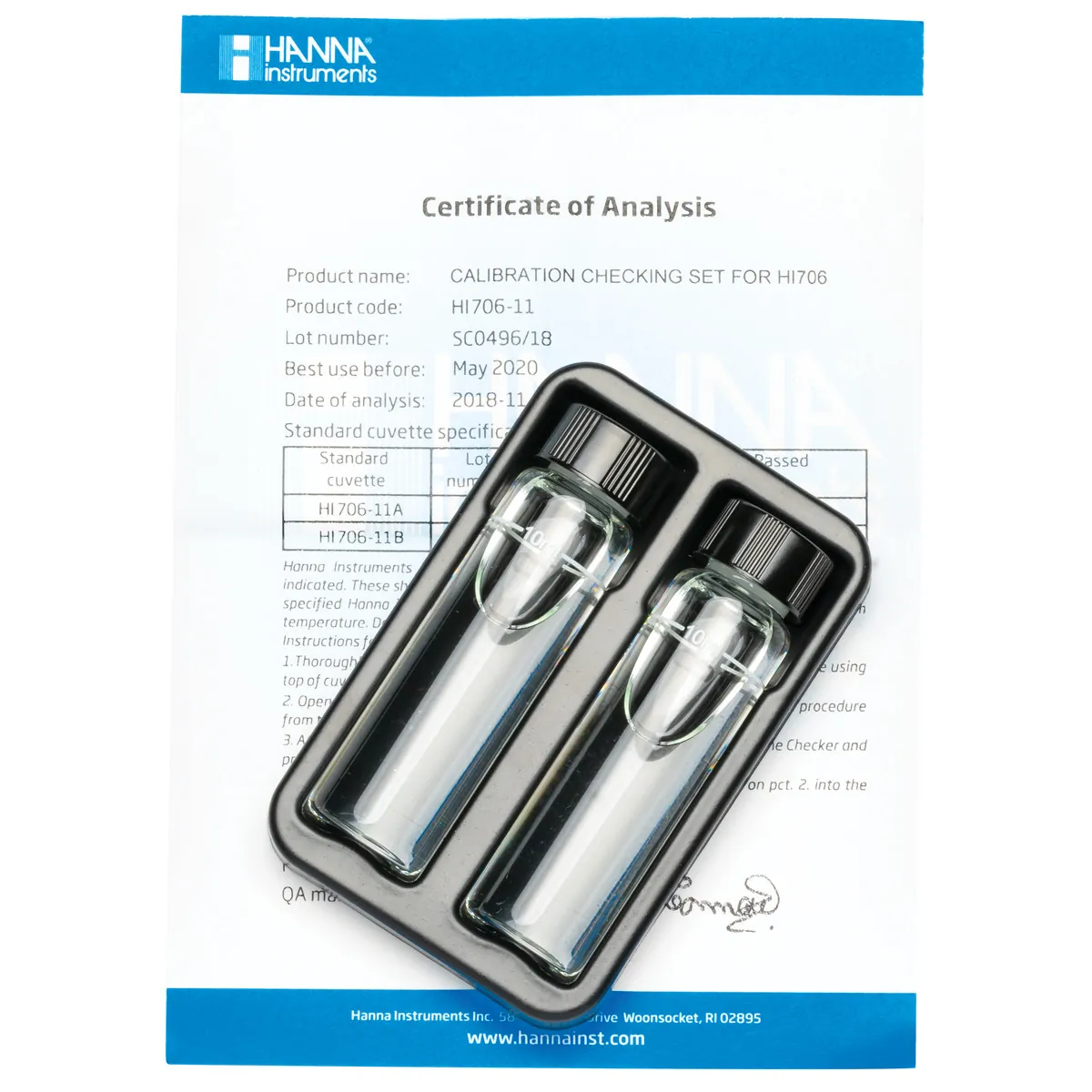 Phosphorus High Range Checker® HC Calibration Check Set — main photograph
