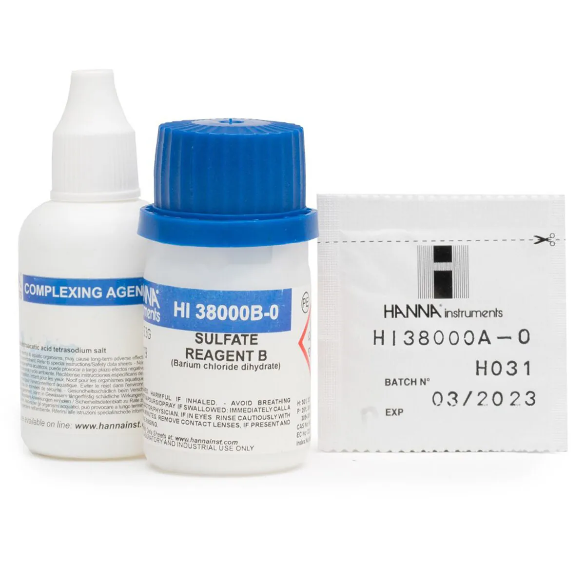 Sulfate Test Kit Replacement Reagents (100 tests) — photographie principale