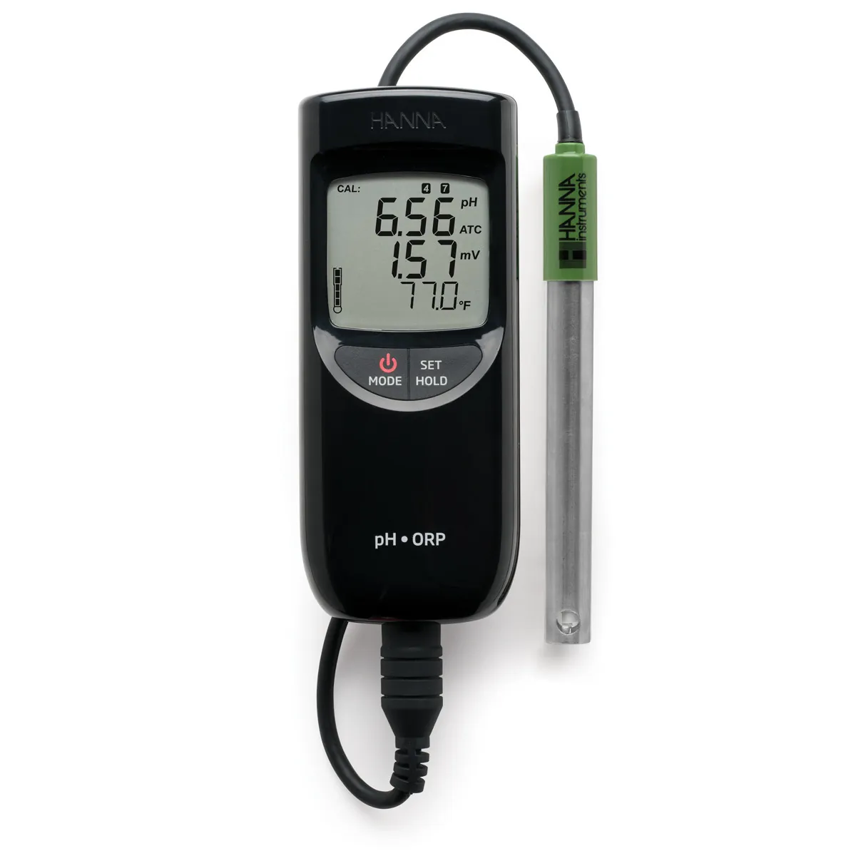 Waterproof Portable pH/ORP/Temperature Meter with Sensor Check — main photograph